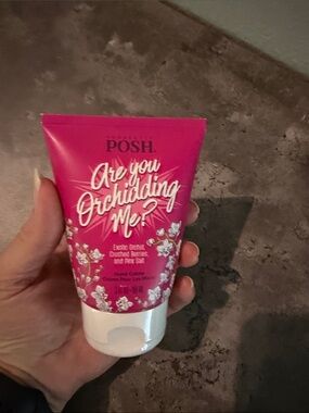 Posh Hand Cream Tube - Bright Pink Floral Design